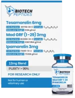 Tesamorelin & CJC-1295 (Mod GRF 1-29) & Ipamorelin Blend (12mg)